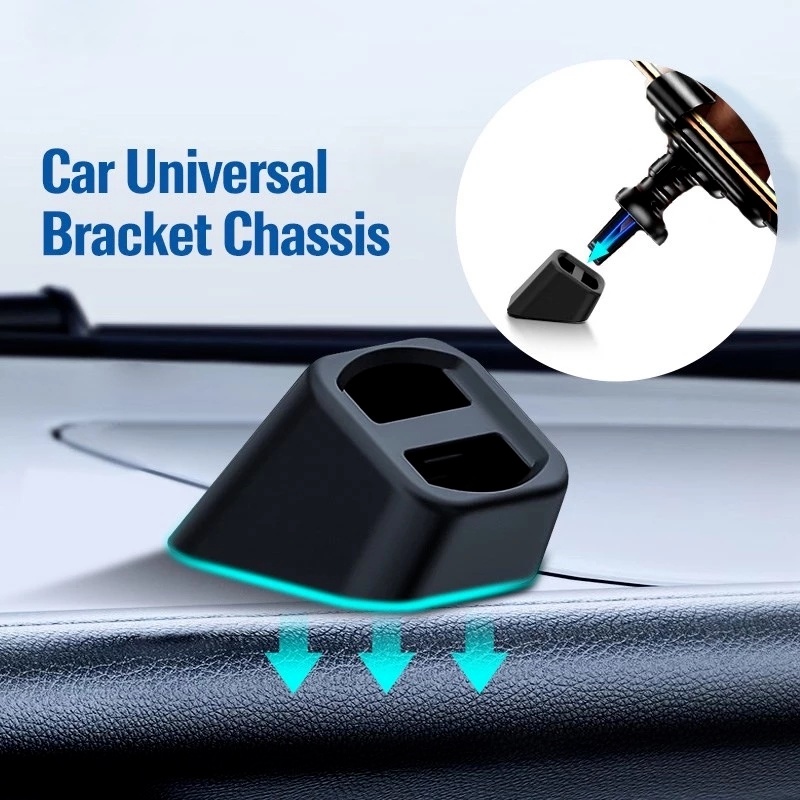 [1Pcs Universal Car Mobile Phone Holder Stand Base][Gravity Multifunction Air Outlet Dashboard Mounted Phone Holder]