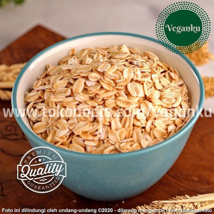 

PROMO TERMURAH Veganku - Premium OATMEAL 1kg Oat Giling Organik Rolled Oats Gandum AP186