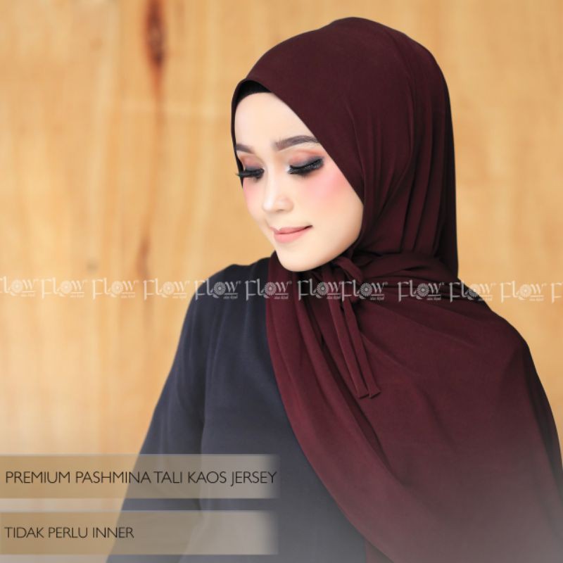 Jilbab Pashmina Jersey Tali Ori Flow