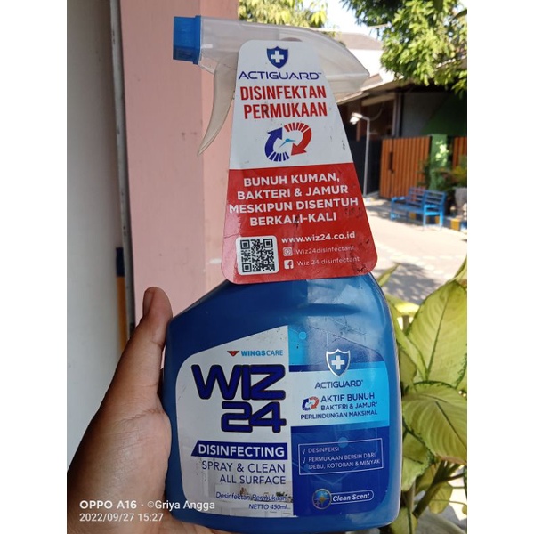 Wiz 24 Disinfektan spray