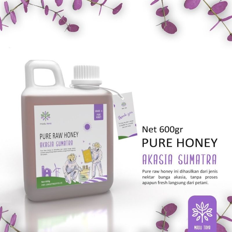 

Madu Murni Asli 600gr Tava Grade A Nektar Akasia Sumatera 100% Alami Pure Natural Raw Honey Kesehatan