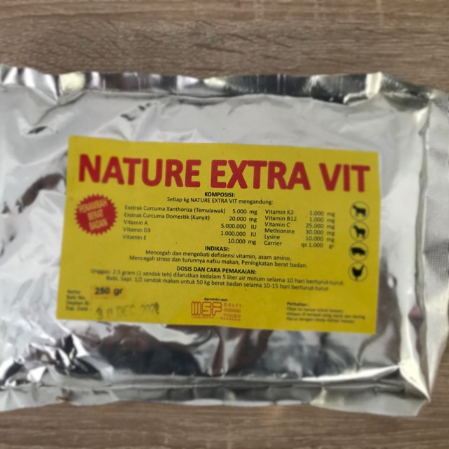 Vitamin Penggemukan Sapi Obat Sapi Nature Extra Vit Suplemen Sapi Bubuk