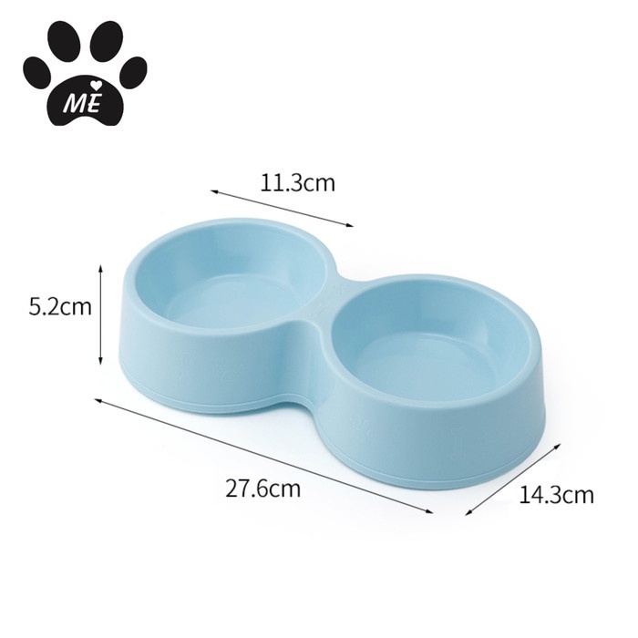 Pet Bowl &quot;DOUBLE EMBOSS&quot; Tempat Makan Minum Hewan