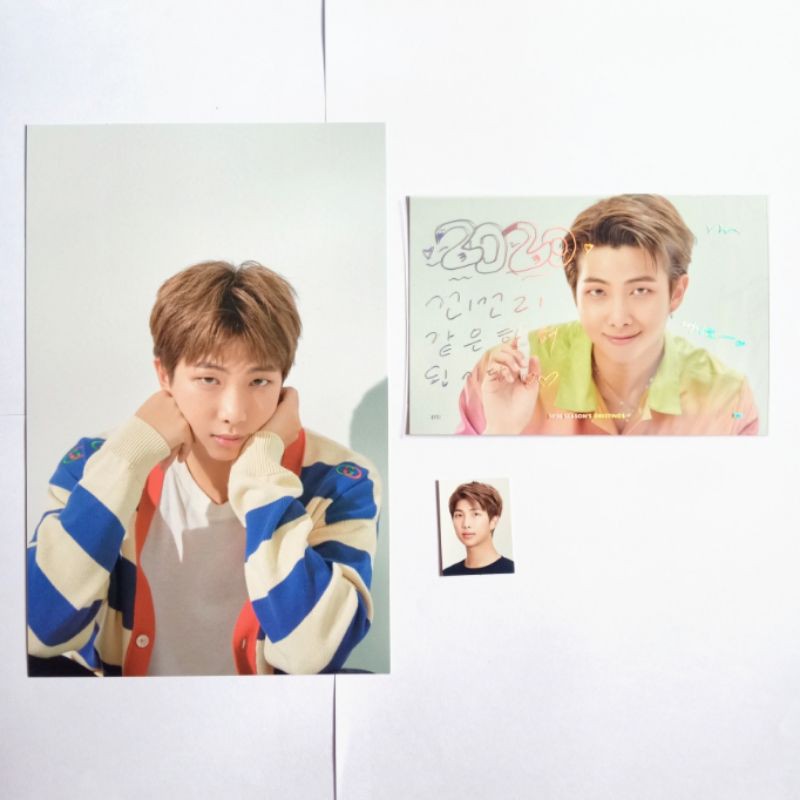BTS Season Greetings 2020 RM Set / BTS RM Greeting Message Card / RM Mini Poster / RM ID Photo