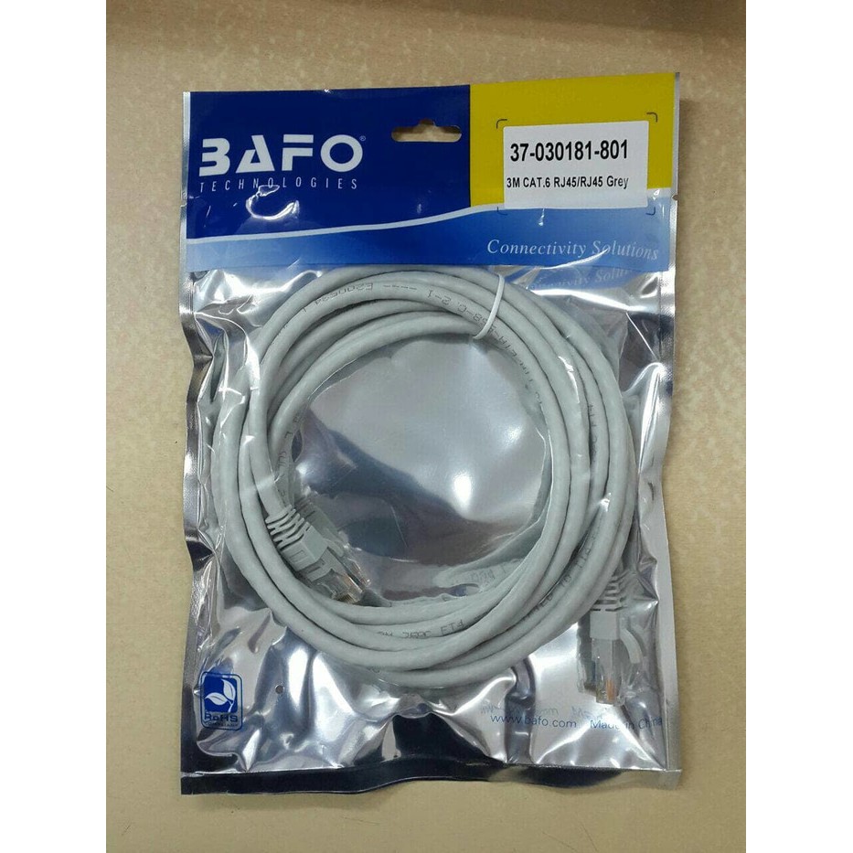 Bafo Kabel LAN 3Meter Cat6/Ethernet Kabel Cat6 RJ45