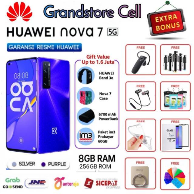 HUAWEI NOVA 7 RAM 8/256 GB GARANSI RESMI HUAWEI INDONESIA