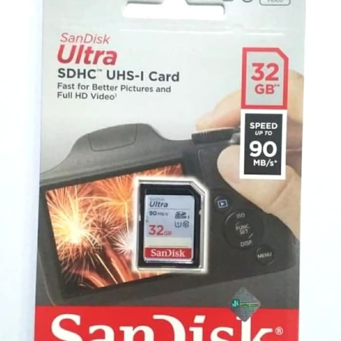 Sandisk Ultra SDHC UHS-1 Card 32 Gb Speed Up To 90 Mb/s SD card