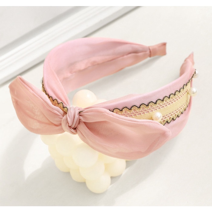 Bando Korea Motif Pita / Bandana Wanita Korea / Headband Ryuu