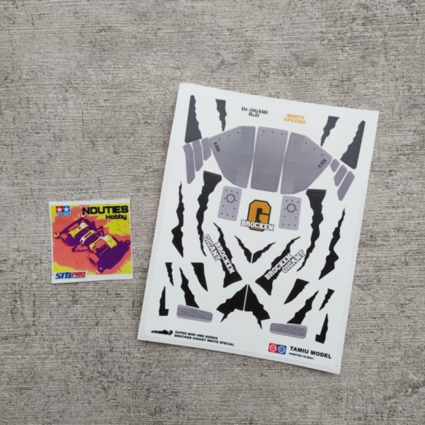Jual Stiker Decal Brocken Gigant White Special Tamiu Model Limited