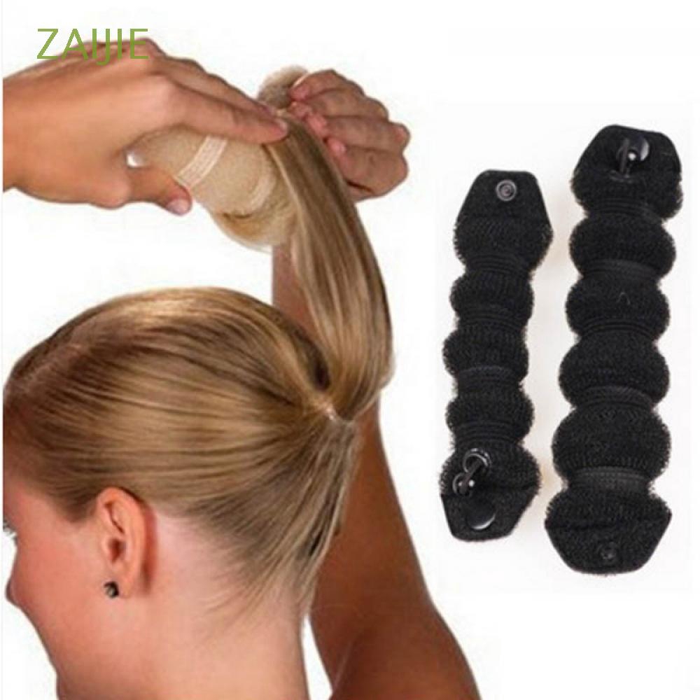 2pcs Donut Sponge Bun Maker Hair Styling Tool Shaper Former