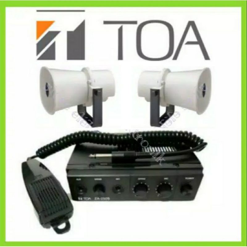 Paket Amplifier Mobil Toa ZA250S And ZH610S ( 2 Unit ) Original Toa Galva