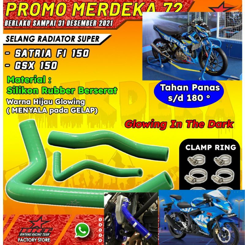 Selang radiator brt racing satria fu 150/ Gsx 150/Salang radiator selang radiator btr selang variasi