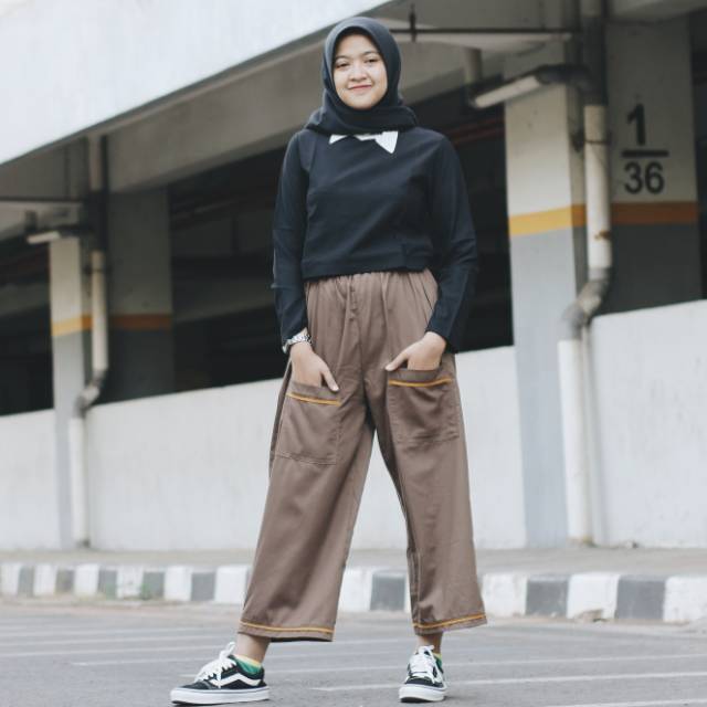 KEVA KULOT CHOCO OLIVE