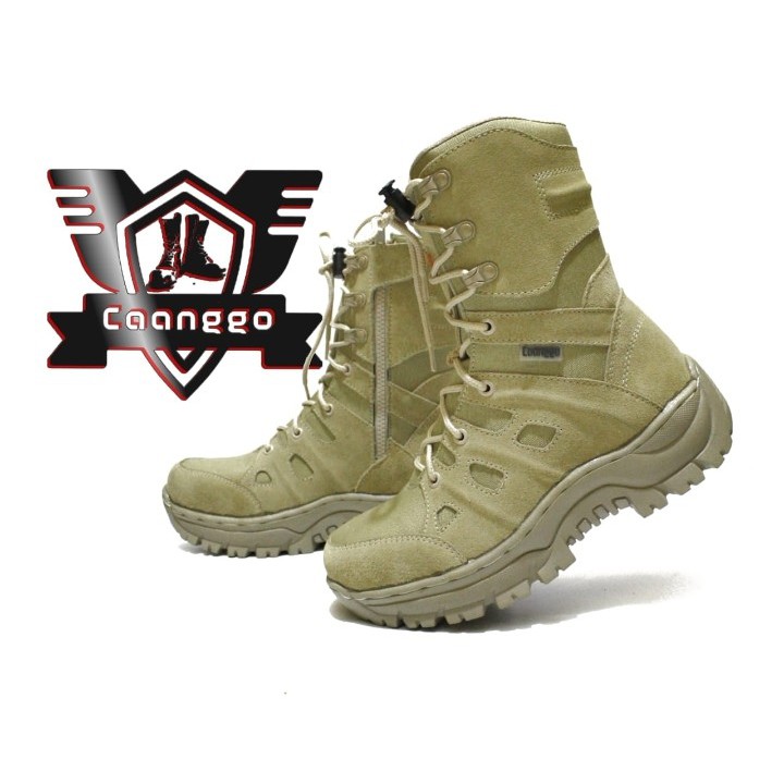 Sepatu Tactical 5.AA Sepatu swat 8inci Gurun Safety Caanggo