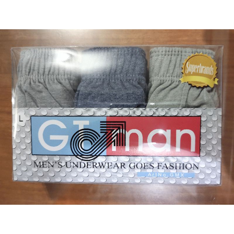 CELANA DALAM GT MAN GMX  /  CD GT MAN GMX / CELANA DALAM PRIA  GTMAN ISI 3 /MYSTY KATUN PASTI ORI, PASTI READY, 3 PCS