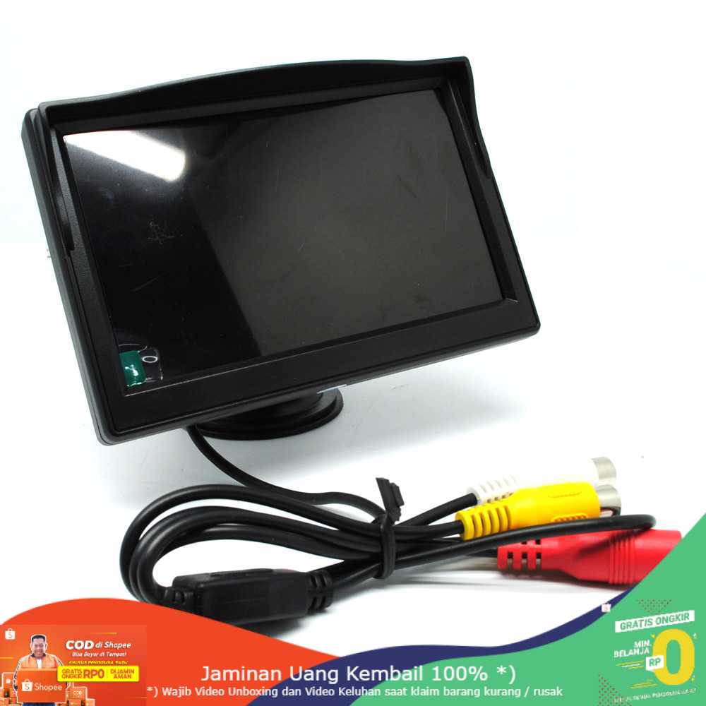 (BISA COD) RVOSTR Monitor Rear View Parkir Mobil TFT LCD 5 Inch