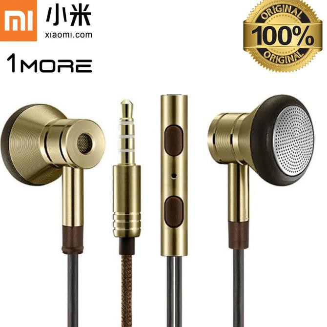 XIAOMI 1MORE PISTON POD V3 IN-EAR EARPHONE HEADSET WITH REMOTE MIC -GO - GOLD