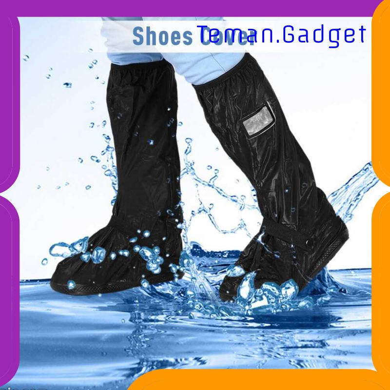 TG-FC013 Qiilu Rain Cover Hujan Sepatu dengan Reflektor Cahaya Size L - JY-819