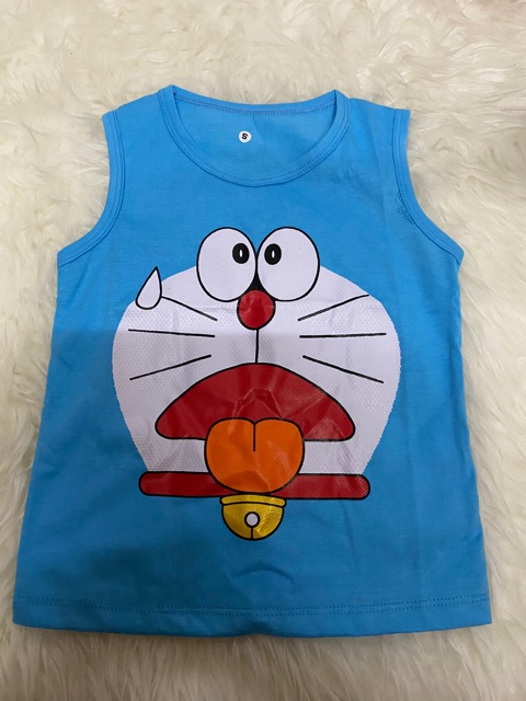 SINGLET anak2  (DORAEMON) 2-9 tahun