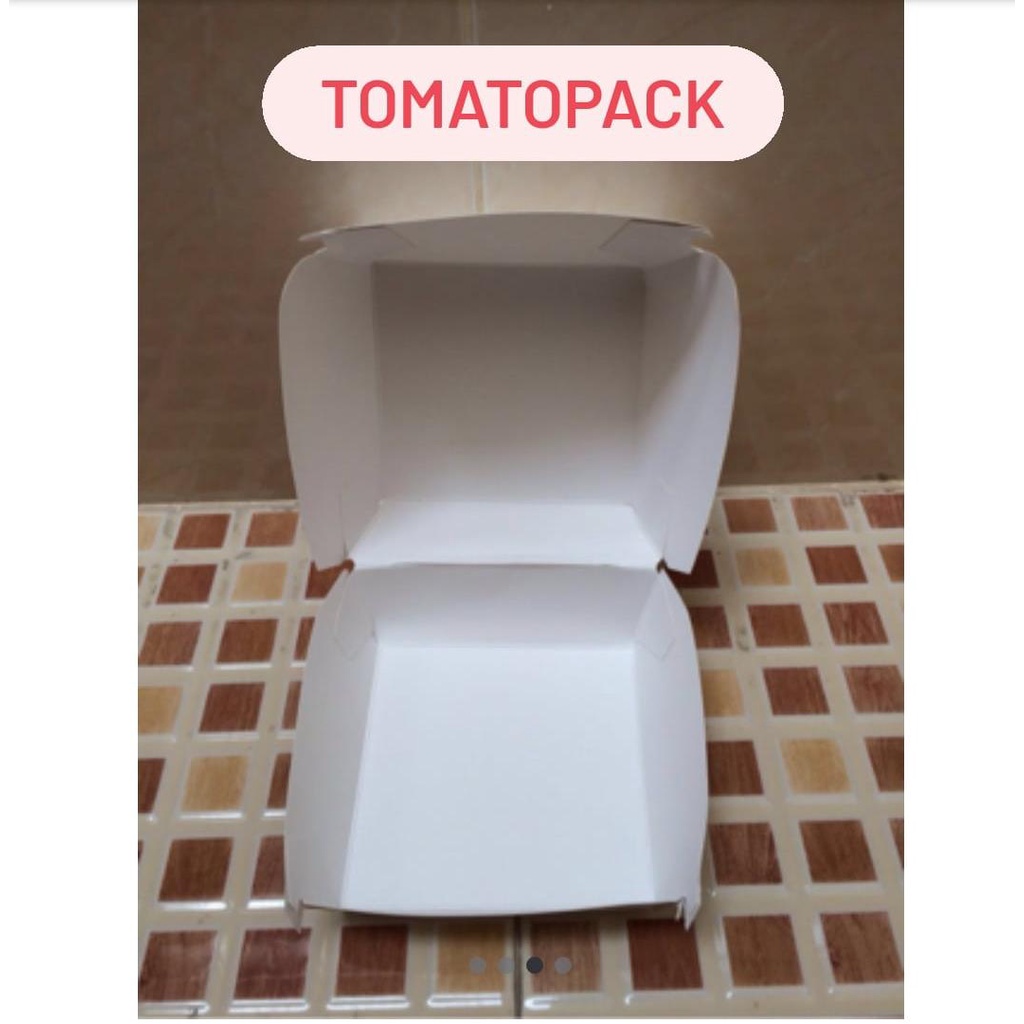 Paper box burger/ Tempat burger Polos / Kotak Kemasan Burger / Kotak Kemasan / Box Burger