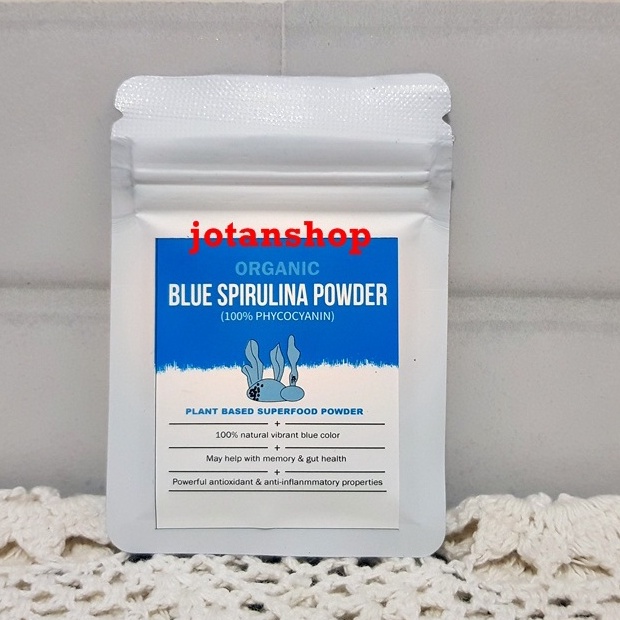 Blue Spirulina Powder 5gr 5 gr Fish pigmen bubuk biru pewarna vitamin ikan cichlid