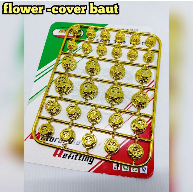 cover tutup baut variasi flower