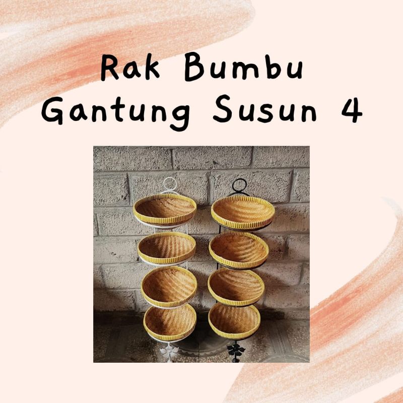 Rak bawang gantung susun 4