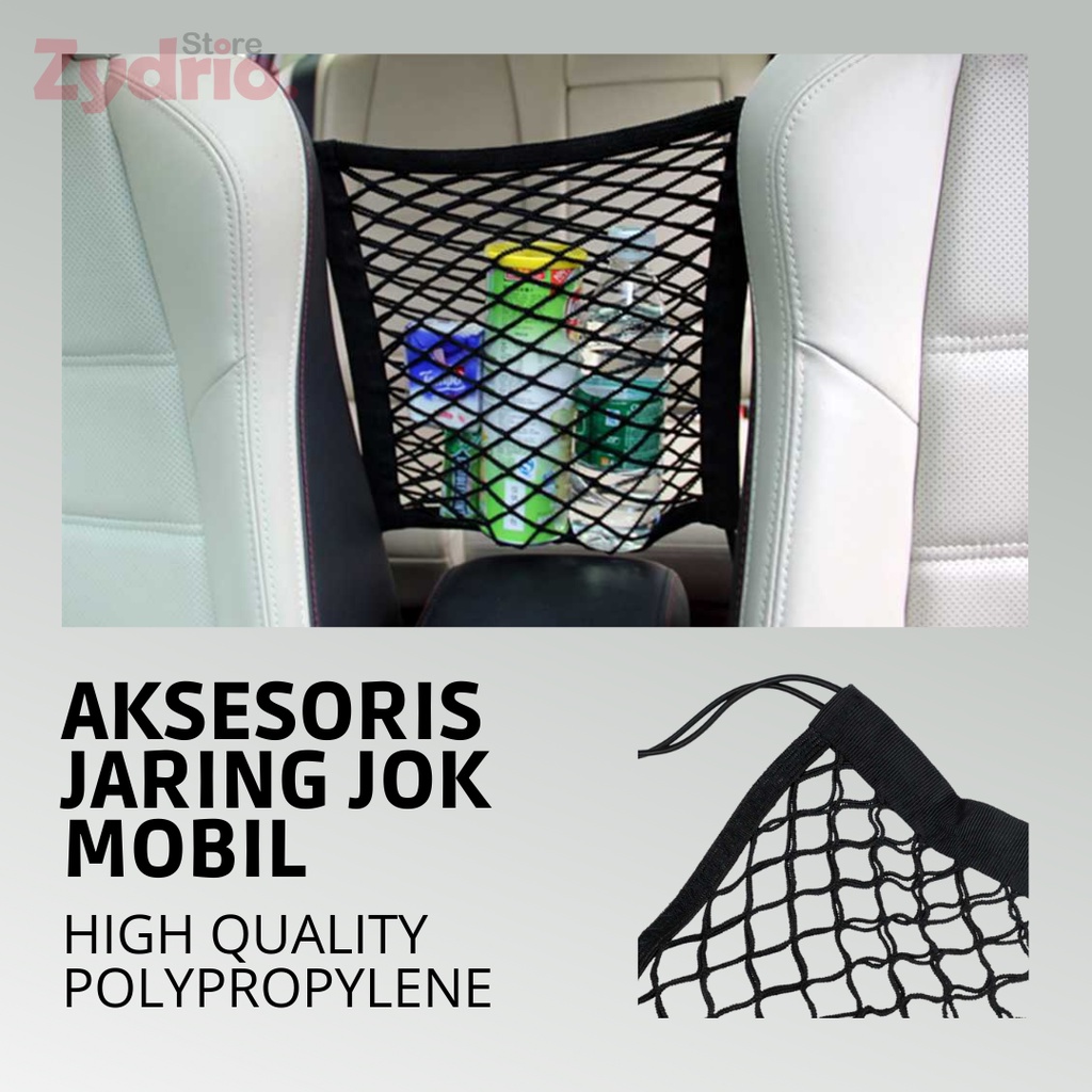 Aksesoris Mobil Jaring Bagasi Jok Bangku Tengah Car Seat Net Organizer