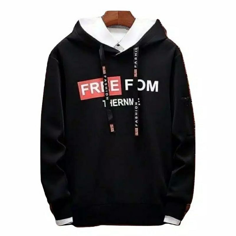 FREEFOM SWEATER HOODIE | Hoodie Sweater Pria Terlaris