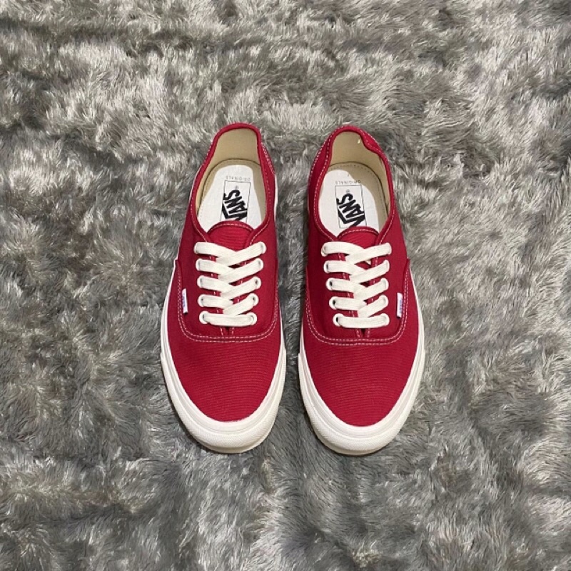 vans authentic og chilli red