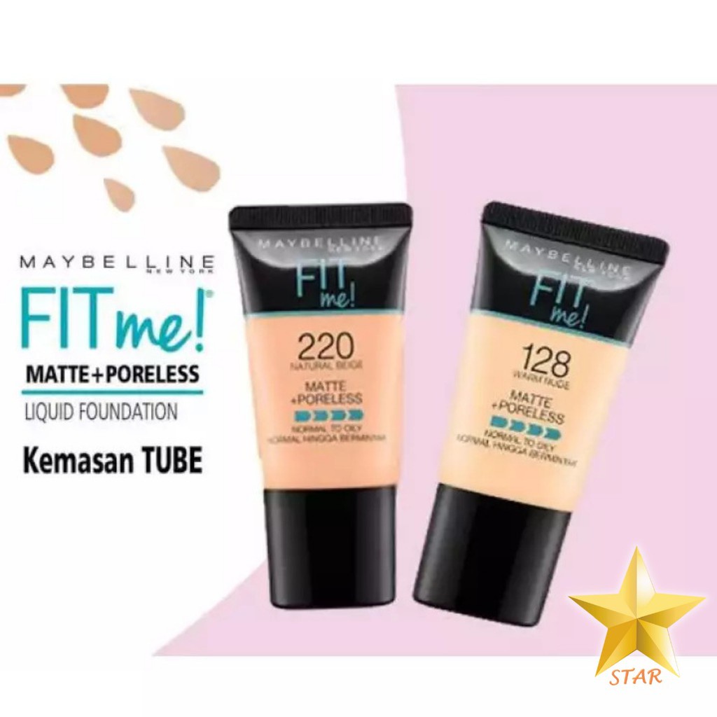 PROMOOO!!!! ORIGINAL Maybelline Fit Me Foundation Matte Poreless Liquid Normal Pump  30ML