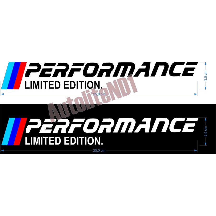 Stiker Cutting BMW PERFORMANCE Limited Edition ADN