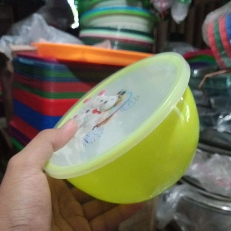 mangkok plastik tutup calista