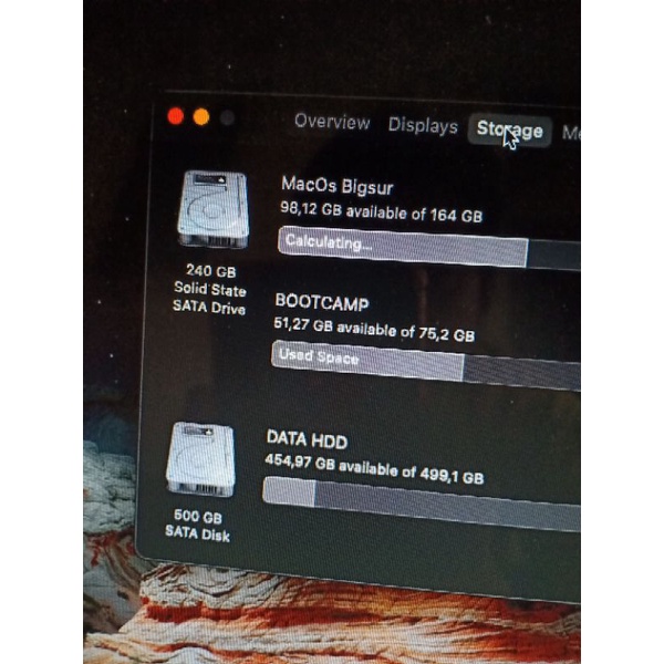 MACBOOK PRO 13 CORE I5 RAM 8GB SSD 256 HDD 500 MD101 DUAL MACOS DAN WINDOWS 11