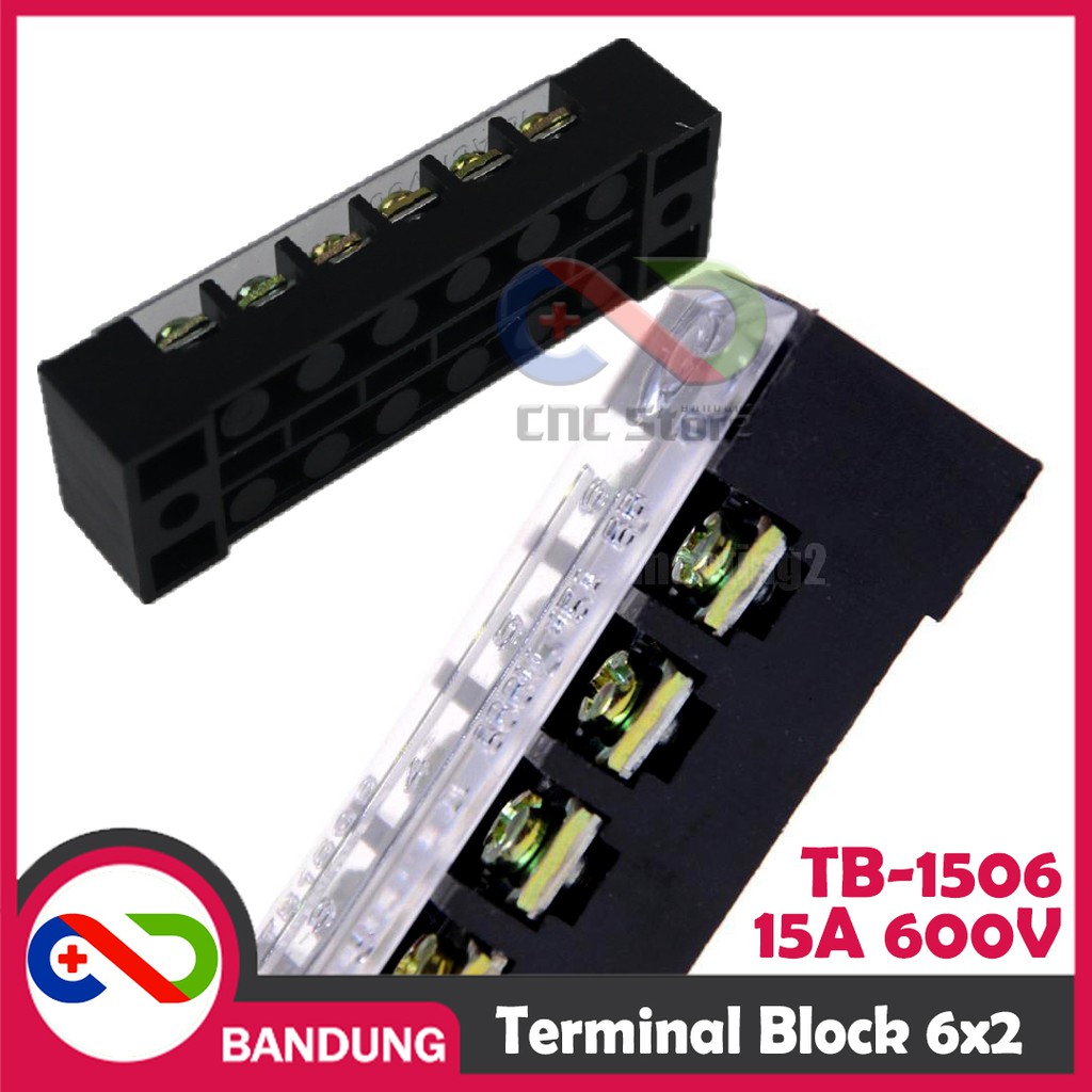 TERMINAL BLOCK 6X2 12 TITIK TB-1506 15A 600V