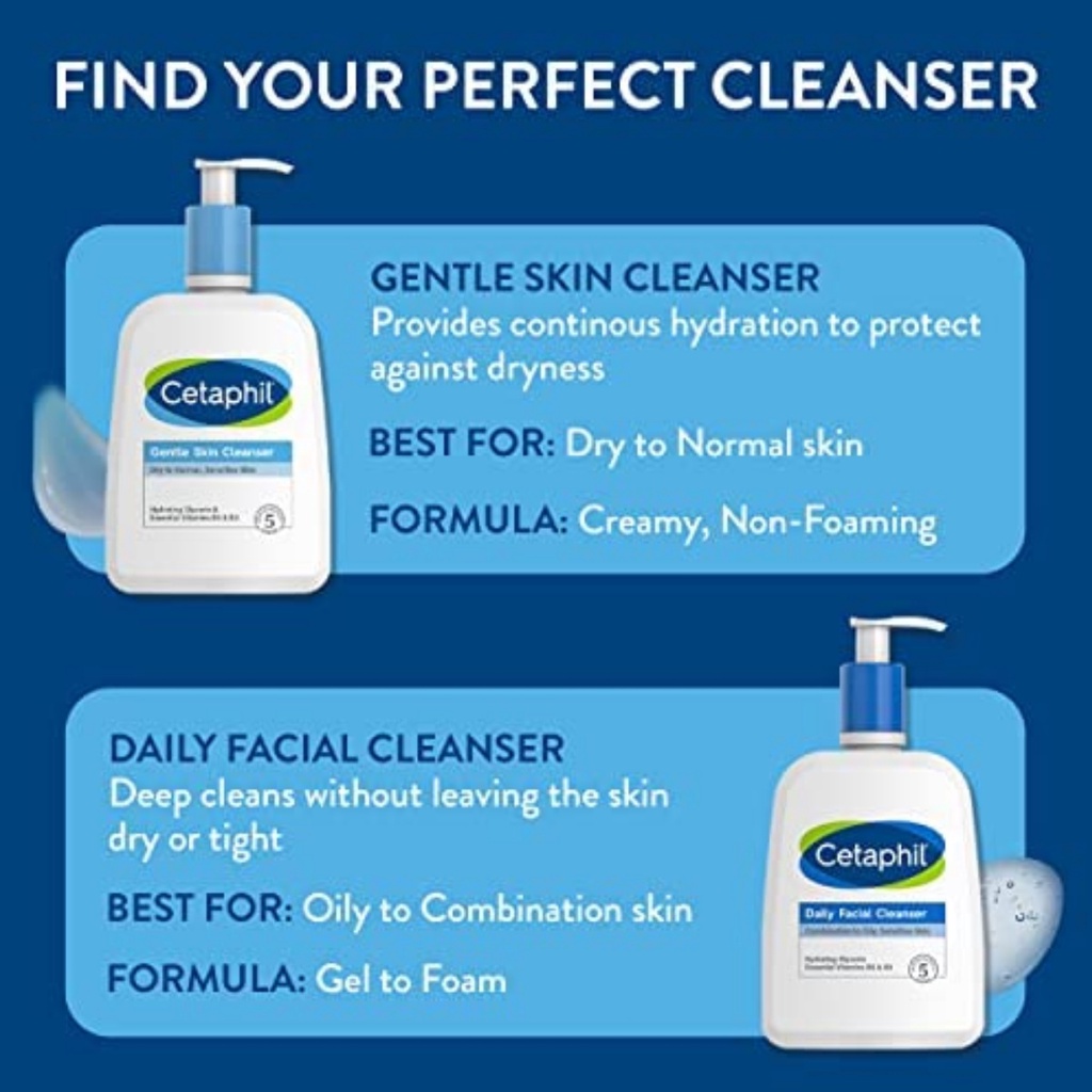 Cetaphil Gentle Skin Cleanser 59ml 125ml 500ml | Pembersih Wajah | Sabun Wajah