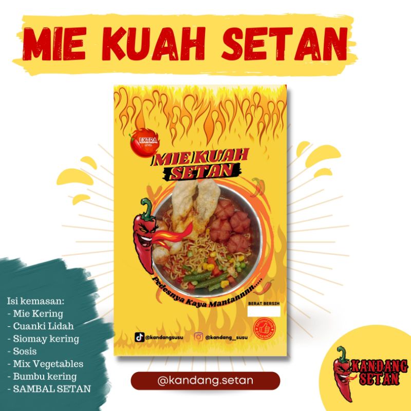 

Mie Kuah Pedas Instan