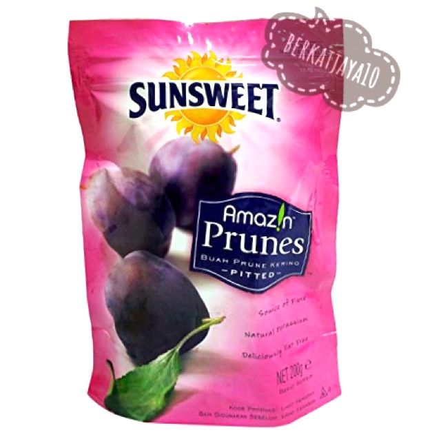 Murah SUNSWEET Prunes Pitted 200 Gram USA Prune Kering Plum