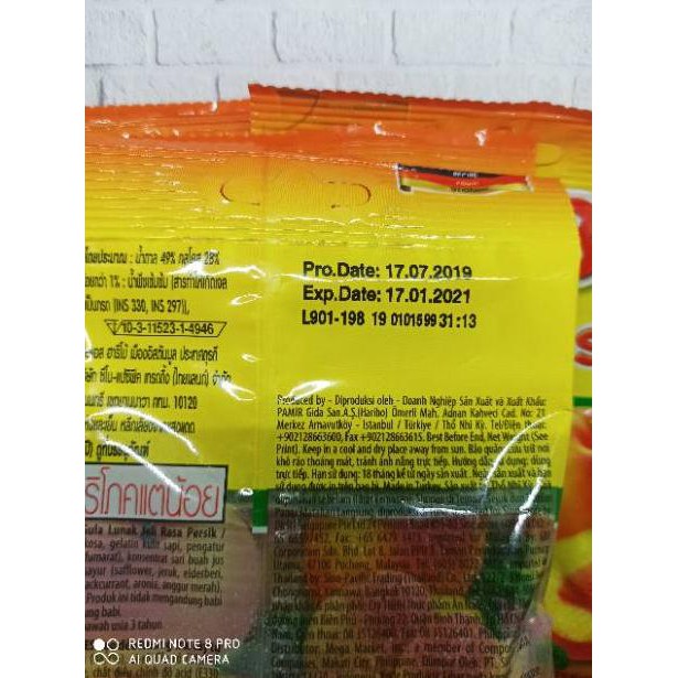 

Star 1.1 HARIBO Peaches Permen Jelly Gummy Candy 80g