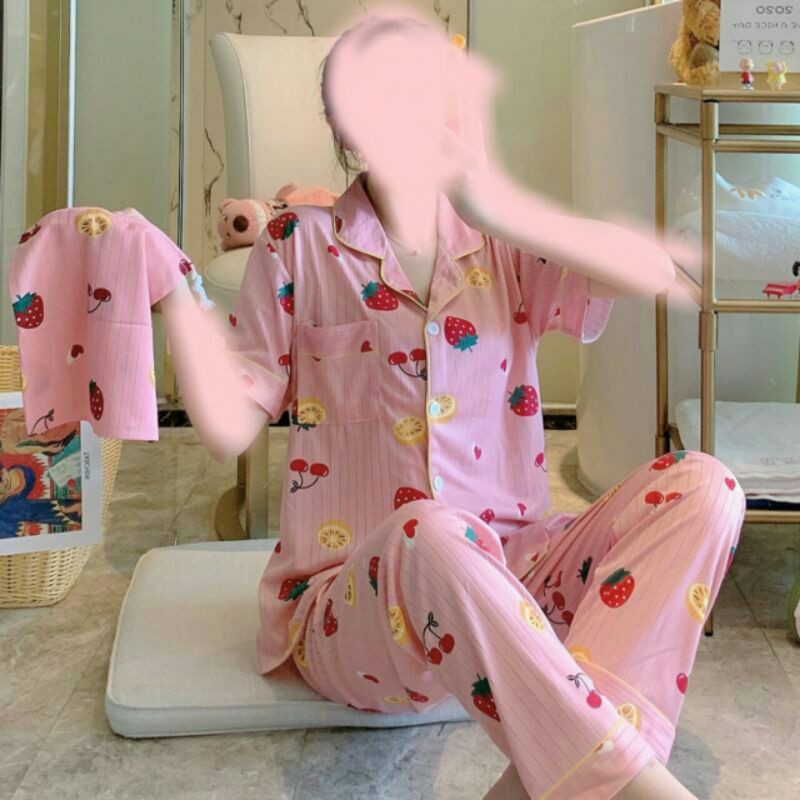 setelan piyama import baju tidur set jumbo