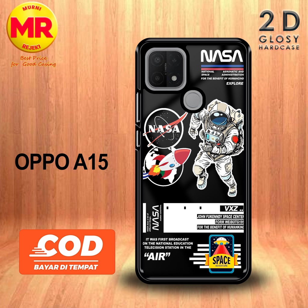 Case Oppo A15 Casing Oppo Terbaru Nasa Astro Terlaris Termurah Hardcase Softcase Glossy 2d