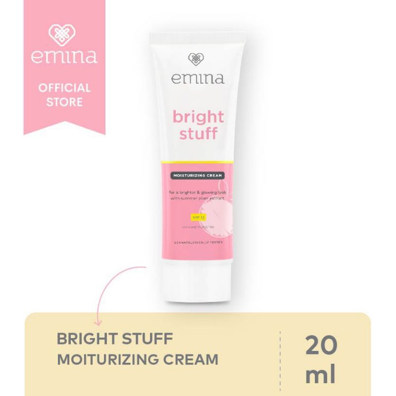 Emina Bright Stuff Series Face Wash Scrub ms. pimple Acne Prone Tone Up Cream Moisturizing Cream Serum 7,5 ml 50 ml 100 ml