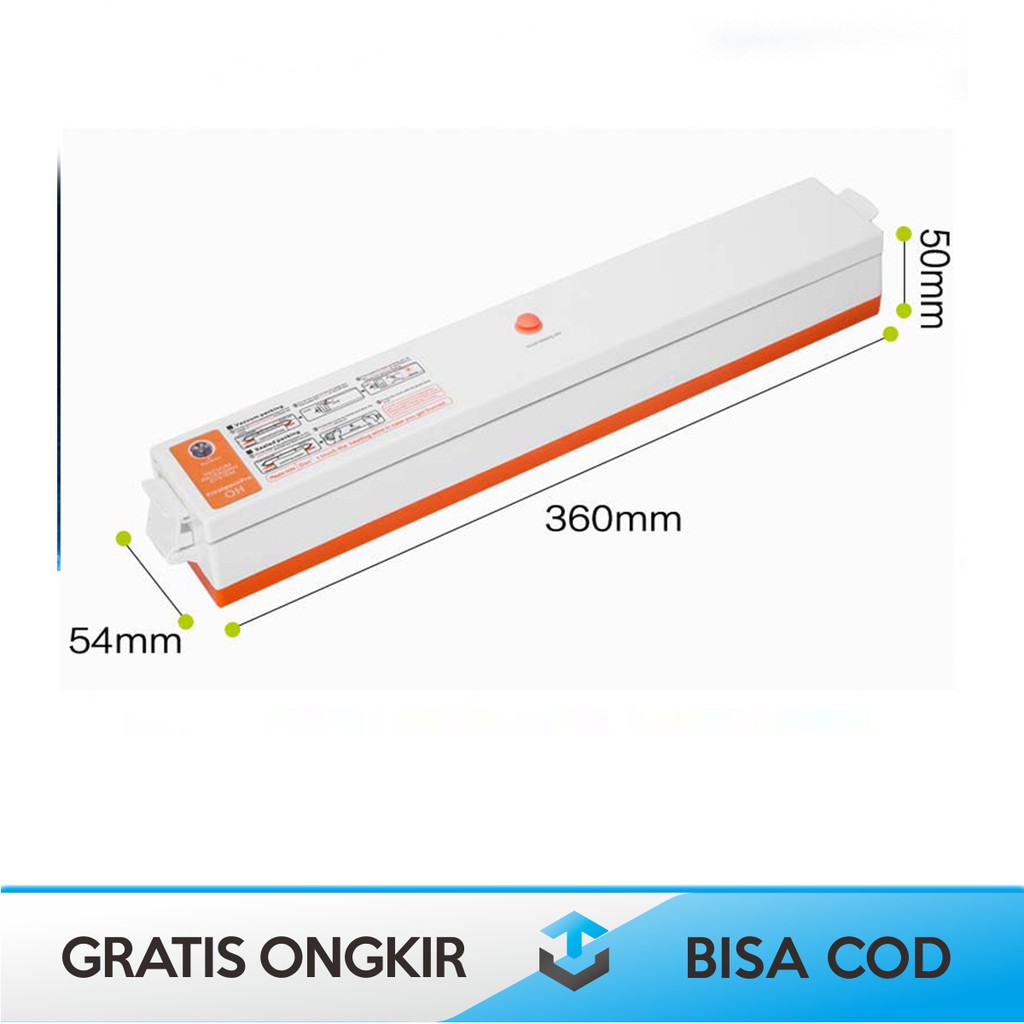 VACUM SEALER PEREKAT PLASTIK ORIGINAL TAFFWARE LQL-08 / VACUUM SEALER ELEKTRIK PEMBUNGKUS MAKANAN