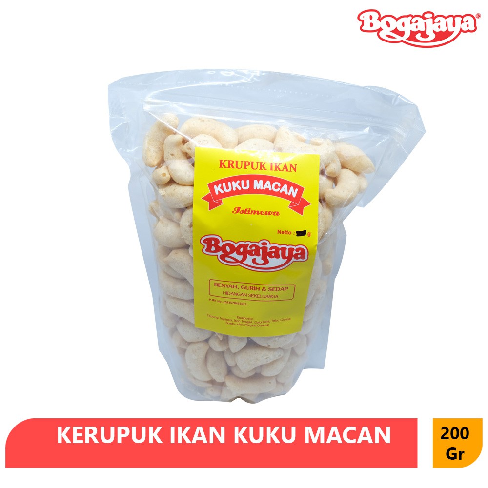 

KERUPUK IKAN KENJERAN KUKU MACAN BOGAJAYA 200 GRAM / AMPLANG OLEH OLEH SURABAYA