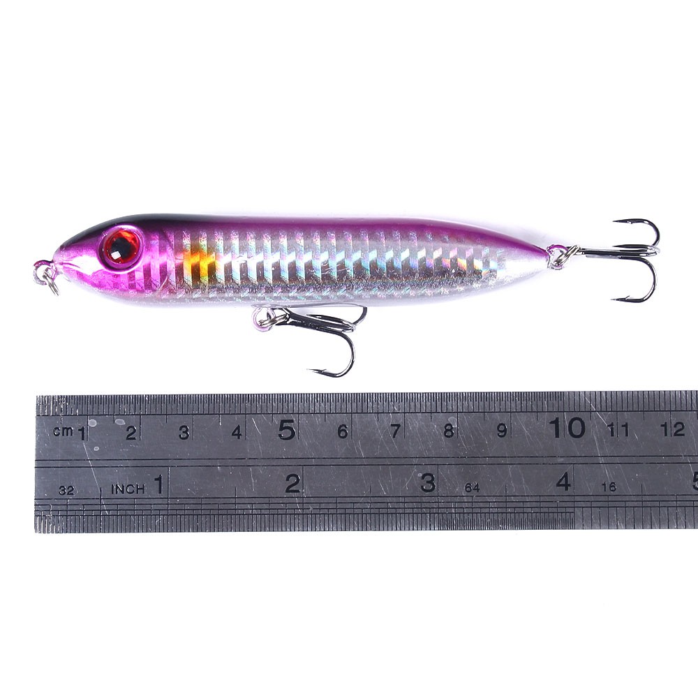 HENGJIA 1Pcs New Pencil Umpan Pancing 12g 10cm Swimbait Topwater Fishing Lure Ikan Bass Bait Kail Tackle