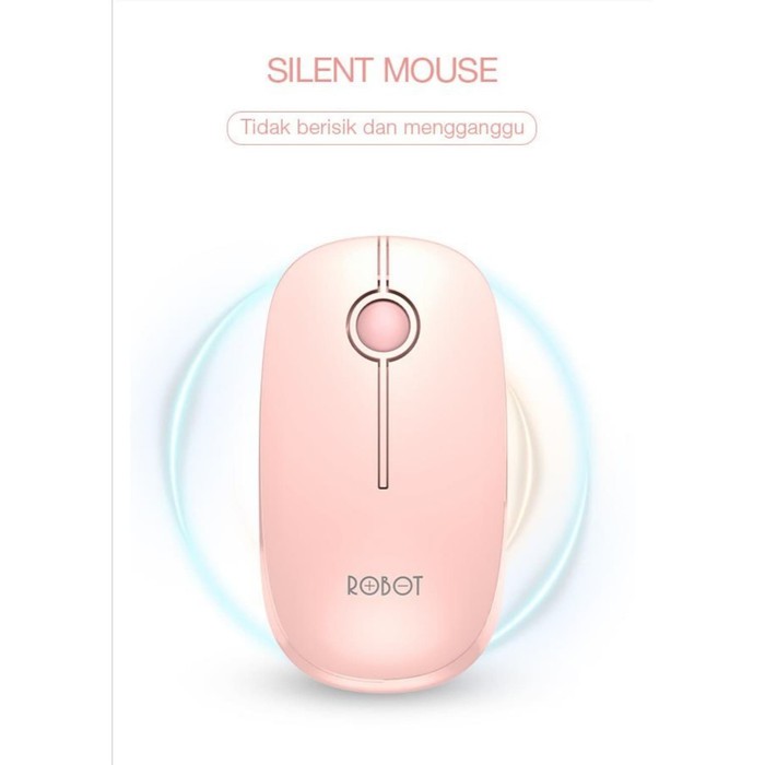 NS - Mouse Wireless Silent Click Robot 1600 dpi - Optical Mouse M330