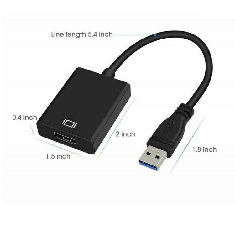 Converter USB 3.0 to HDMI Adapter 1080P High Quality