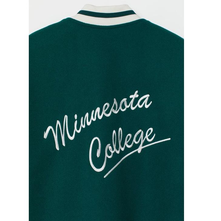 WGP.20Au22ᴶ ◦ Jaket Baseball H&M Varsity jacket hnm Hijau Lengan Kulit Jacket Baseball