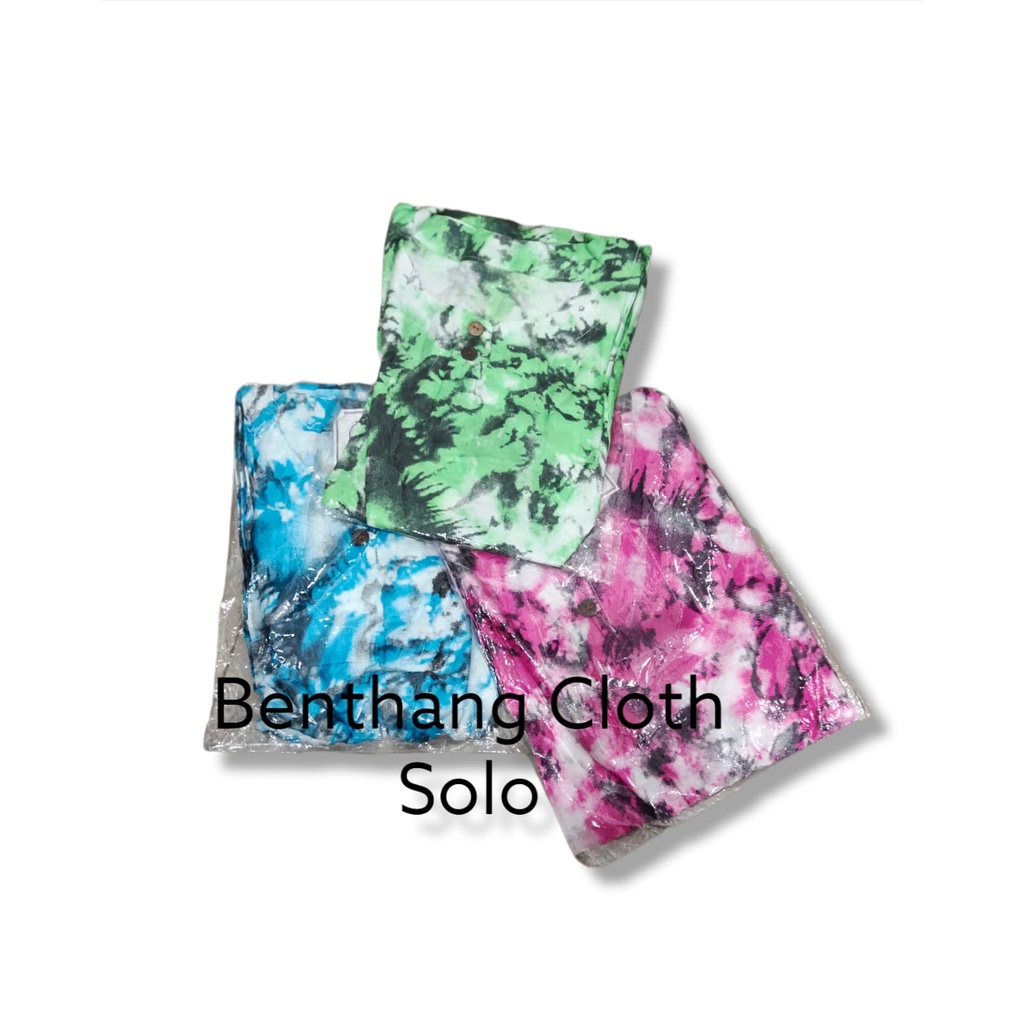 Kaos Baju Atasan Pria Wanita Bali Motif  Tie Die XL Abstrak