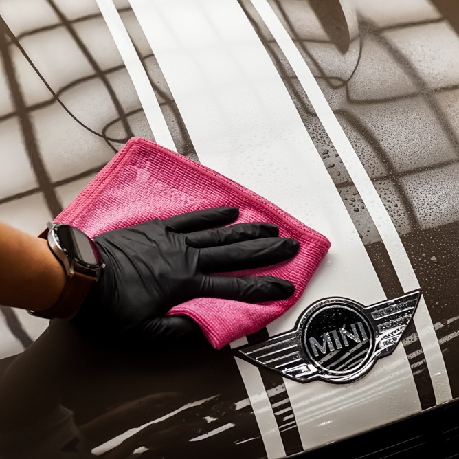 Kain Microfiber Detailing Premium Quality 40x40cm 340 Gsm - nanoTECH PROTECTION - ADVANCE WIPE - Lap Mobil  - Microfiber Coating - Microfiber Towel - Handuk Mobil - Lap Motor - Drying Towel - Lap Pengering Mobil